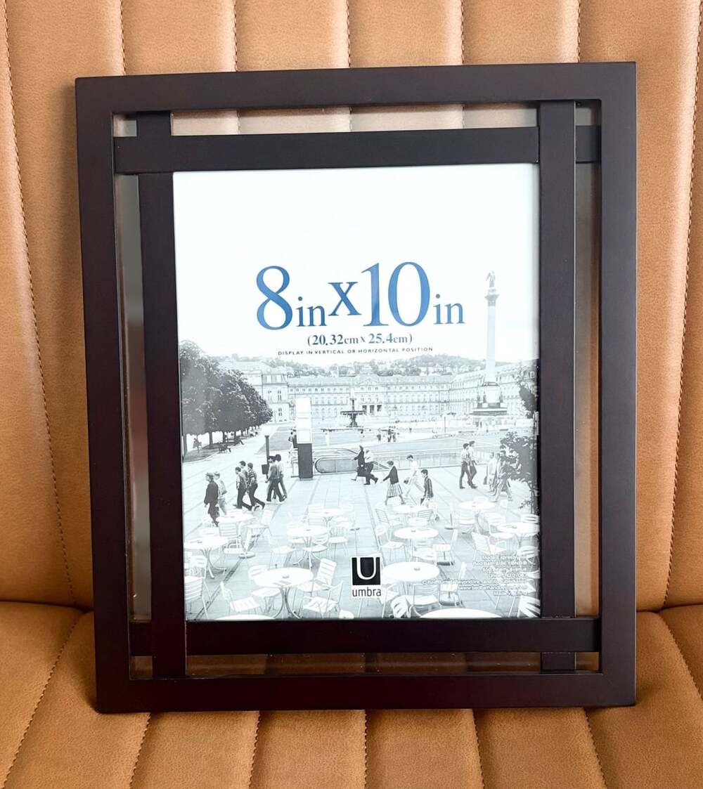 umbra 8x10 black modern geometric photo frame